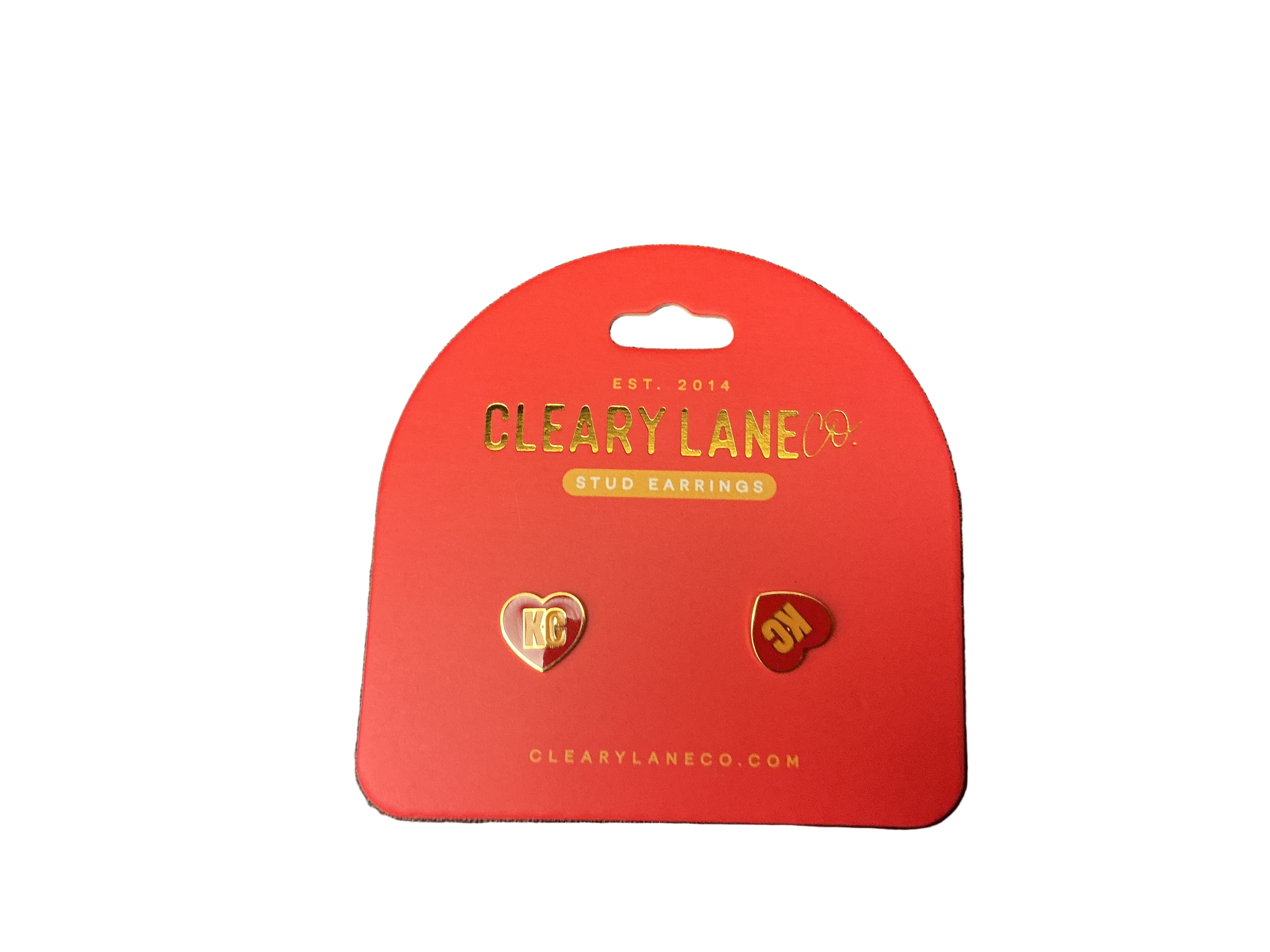 Clearly Lane - KC Chiefs stud earrings
