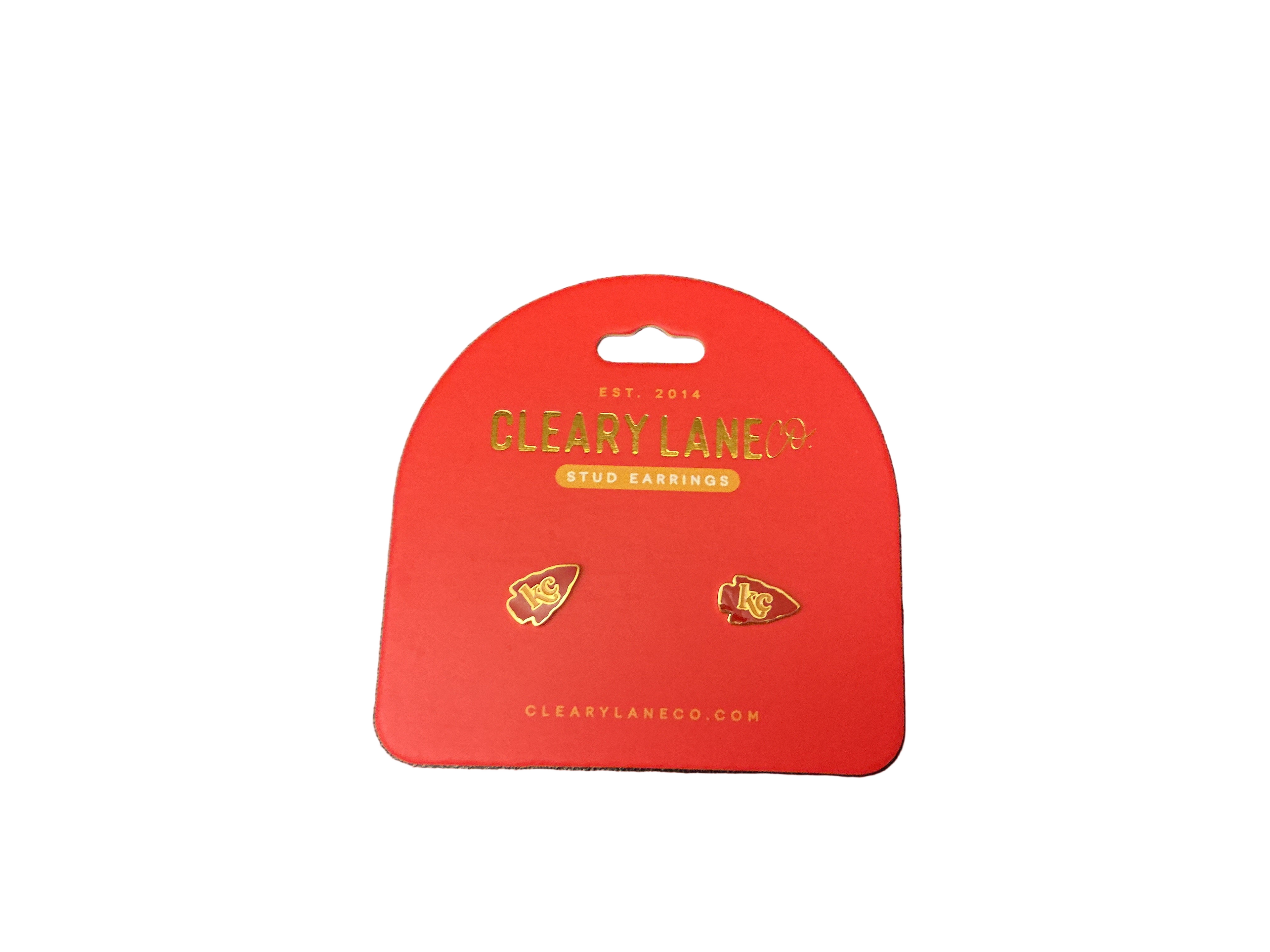 Clearly Lane - KC Chiefs stud earrings
